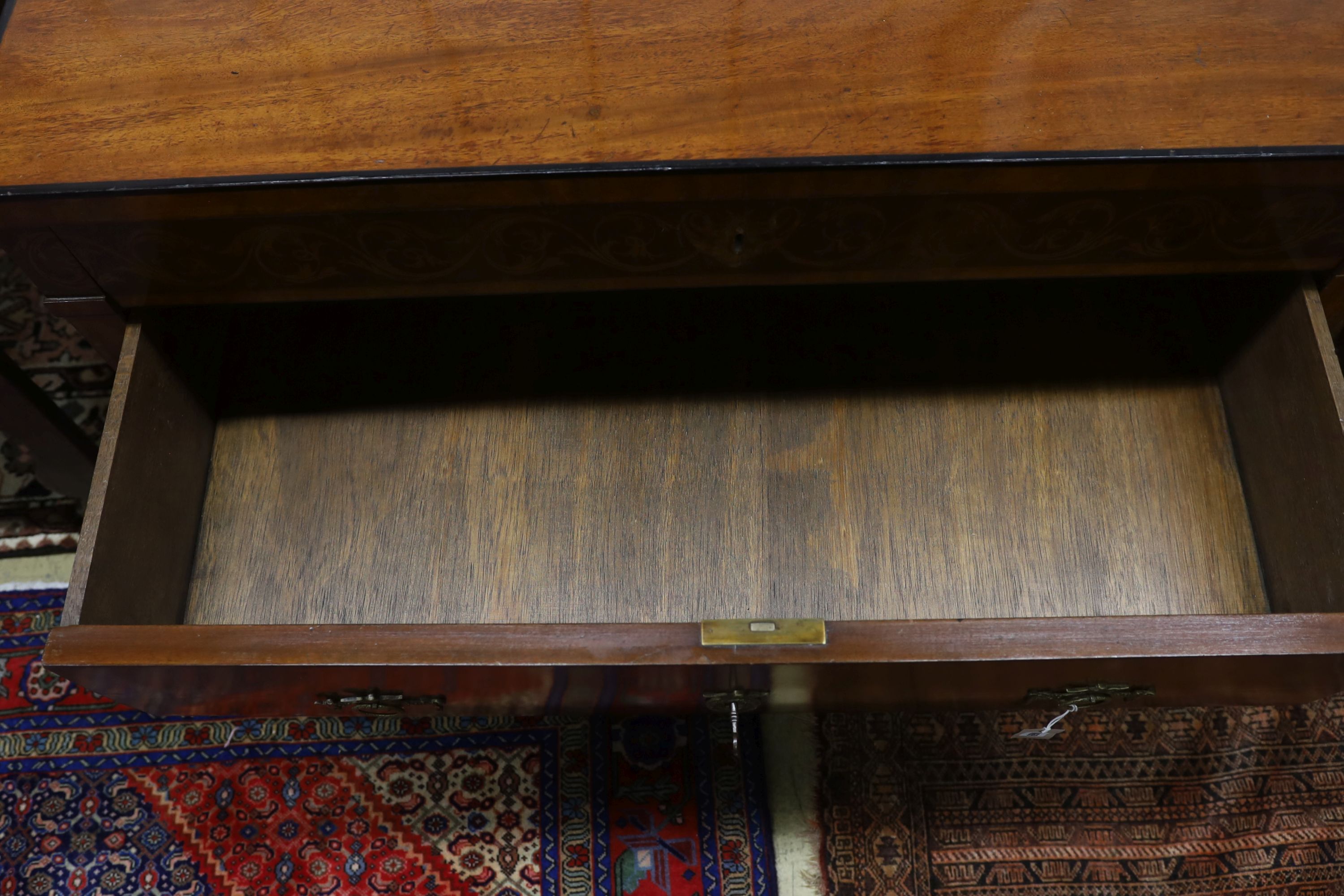 A Biedermeier style mahogany commode, width 112cm, depth 53cm, height 78cm